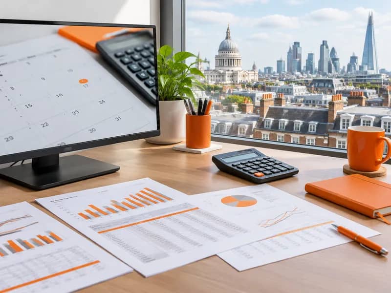 Finance process modernization: CFO reviewing consolidated group financials on dashboard after SAP implementation